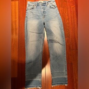 Abercrombie Ultra High Rise Ankle Straight Jeans